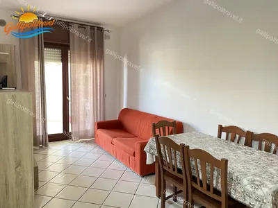 Soggiorno divano, trilocale B2/1 al Residence Rosa Virginia, Gallipoli