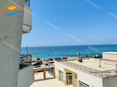 Vista mare laterale, trilocale B2/1 al Residence Rosa Virginia, Gallipoli