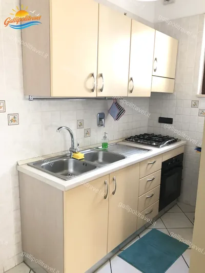 Cucina attrezzata, trilocale B2/3 al Residence Rosa Virginia, Gallipoli