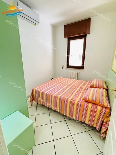 Stanza verde con ac, trilocale B2/4 al Residence Rosa Virginia, Gallipoli