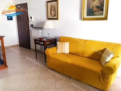 Zona giorno lampada, trilocale F3/2 al Residence Rosa Virginia, Gallipoli